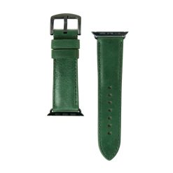 Dây Apple Watch bằng da bò màu xanh green đủ cỡ từ 38-49mm