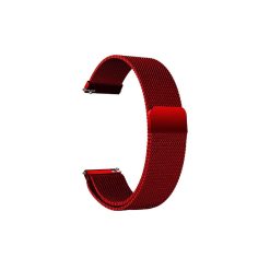 Dây đồng hồ bằng kim loại (thép) cỡ từ 12mm-22mm màu đỏ