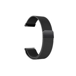 Dây đồng hồ bằng kim loại (thép) cỡ từ 12mm-22mm màu đen