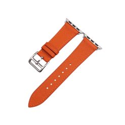 Dây Apple Watch bằng da bê Epsom Pháp cao cấp màu cam