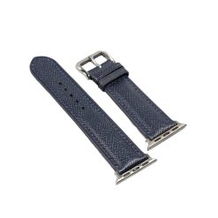 Dây Apple Watch bằng da bê Epsom Pháp cao cấp màu xanh navy