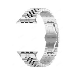 Dây Thép Apple Watch Dạng Mắt Đan Màu Bạc