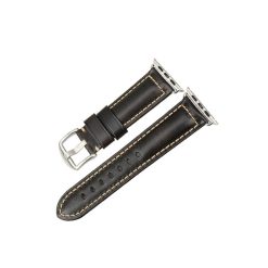 Dây Apple Watch bằng da mông ngựa Ý cao cấp màu đen