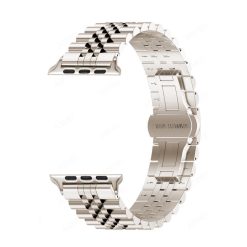 Dây thép cho đồng hồ Apple Watch dạng mắt đan màu Starlight