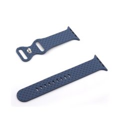 Dây Apple Watch Bằng Cao Su Silicon Họa Tiết Argyle (Quả Trám) – Màu Midnight