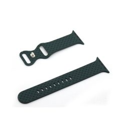 Dây Apple Watch bằng cao su silicon họa tiết Argyle (quả trám) - Màu xanh Olive