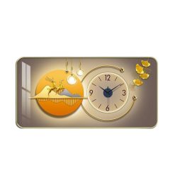 Đồng hồ treo tường tráng gương in 5D cao cấp - DHTT01