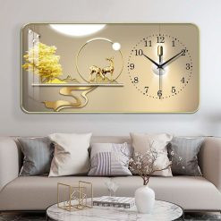 Đồng hồ treo tường tráng gương in 5D cao cấp - DHTT02