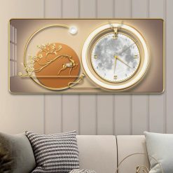 Đồng hồ treo tường tráng gương in 5D cao cấp - DHTT03