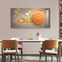 Đồng hồ treo tường tráng gương in 5D cao cấp - DHTT09