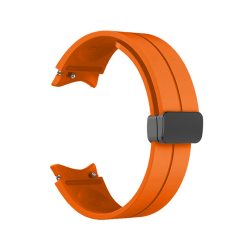 Dây đồng hồ Galaxy Watch cao su màu Cam khóa hít nam châm