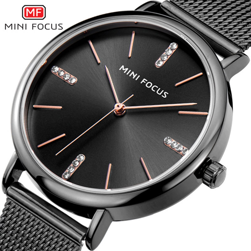 Đồng hồ đeo tay nữ MINI FOCUS dây đeo bằng thép không gỉ chống thấm nước MF0036L.03