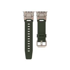 Dây Rubber Ultra Interlock màu xanh quân đội cho Apple Watch