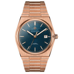 Đồng Hồ Nam Alexander Ferros 5052R/05 Xanh Navy Dây Thép Vàng Hồng